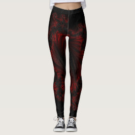 Fire Black Leggings