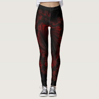 Fire Black Leggings