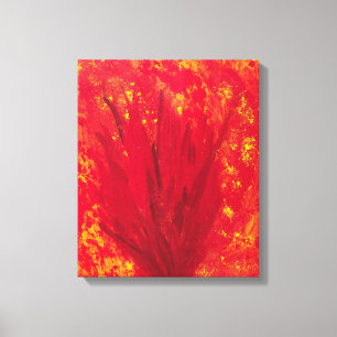 FIRE BLOOM canvasafdruk Canvas Afdruk