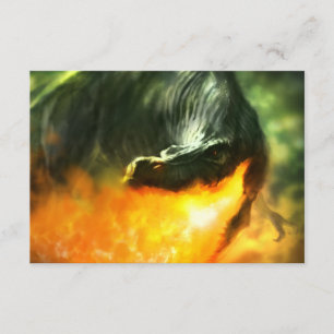 Fire-Breathing Dinosaur of Dragon van Michael Mahe Kaart