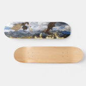 Fire Breathing Dragon Wyvern Fantasy Skateboard (Horizontaal)