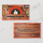 Fire Brick Oven | Pizza Pies Visitekaartje (Voorkant / Achterkant)