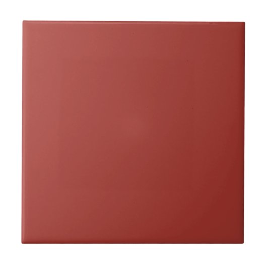 Fire Brick Red Solid Color Print Tegeltje (Voorkant)
