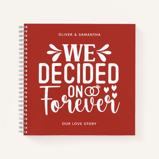 Fire Brick We besloten op Forever Notitieboek (Voorkant)