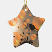 Fire Bubbles Star Keramisch Ornament (Links)