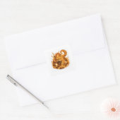Fire Cat Fantasy Sticker (Envelop)