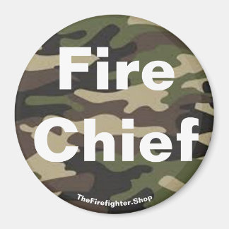 Fire Chief camo magneet