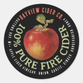 FIRE CIDER Modern Apple Cider Label (Voorkant)