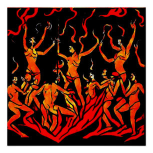 Fire Dance Perfect Poster
