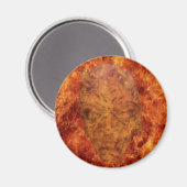 Fire Demon Round Magnet Magneet (Voorkant / Achterkant)