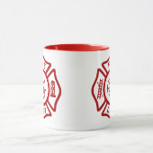 Fire Department Badge met aangepaste kleuren Mok (Midden)