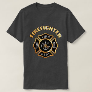 Fire Department Gold Badge T-shirt