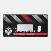 Fire Department Thin Red Line Logo Firefighter (Clavier et souris)