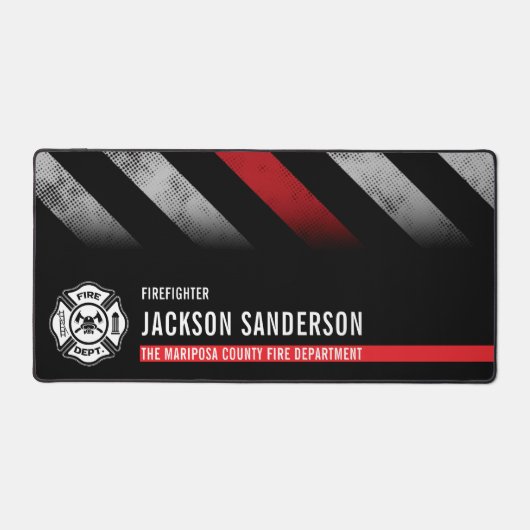 Fire Department Thin Red Line Logo Firefighter (Recto)