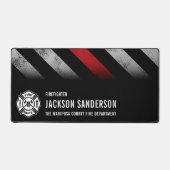 Fire Department Thin Red Line Logo Firefighter (Recto)