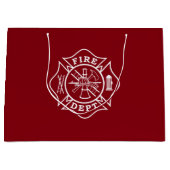 Fire Dept/Firefighter Large Cft Bag Large Cadeautasje (Voorkant)