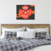 Fire Dept Logo Canvas Afdruk (Insitu (Slaapkamer))