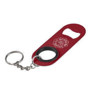Fire Dept Maltese Cross Bottle Open Sleutelhanger Flessenopener