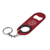 Fire Dept Maltese Cross Bottle Open Sleutelhanger Sleutelhanger Flessenopener (Voorkant Gekanteld)