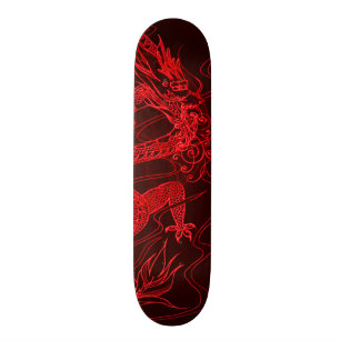 Fire Dragon Element Custom Pro Park Skateboard