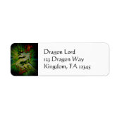 Fire Dragon Letters Etiket (Voorkant)