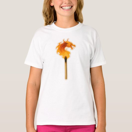 Fire Dragon Matchstick T-shirt (Voorkant)