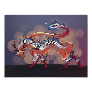 Fire Dragon Perfect Poster
