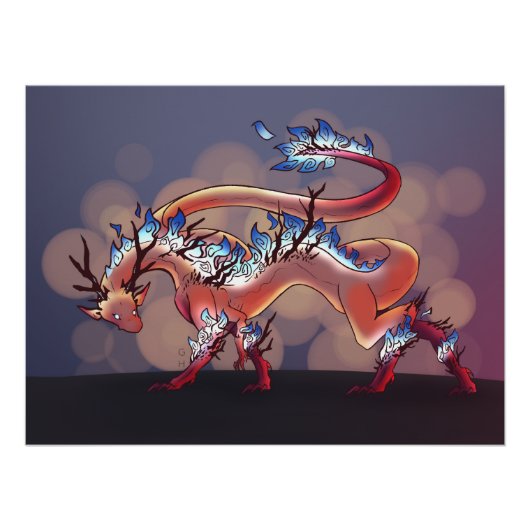 Fire Dragon Perfect Poster (Voorkant)