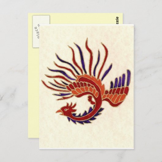 FIRE DRAGON POST CARTE (Devant / Derrière)