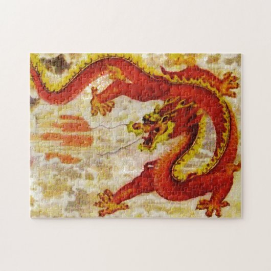 Fire Dragon Puzzle Legpuzzel (Horizontaal)