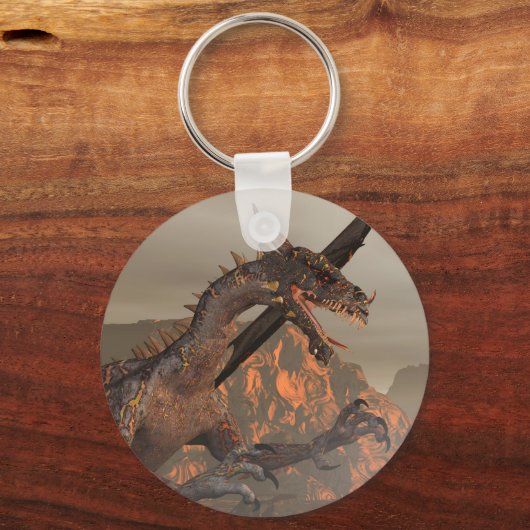 Fire Dragon-Sleutelhanger Sleutelhanger (Voorkant)