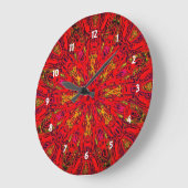 FIRE Element Kaleido Pattern Grote Klok (Hoek)