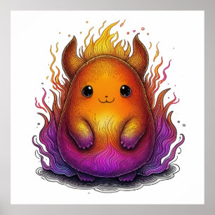 Fire Elemental Companion Poster