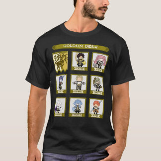 Fire Emblem Three Houses Golden Deer House Pixel P T-shirt
