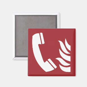 Fire Emergency Telefoon Safety Sign Magneet