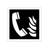 Fire Emergency Telefoon Safety Sign Rubberstempel (Afrduk)