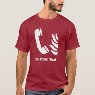 Fire Emergency Telefoon Safety Sign T-shirt