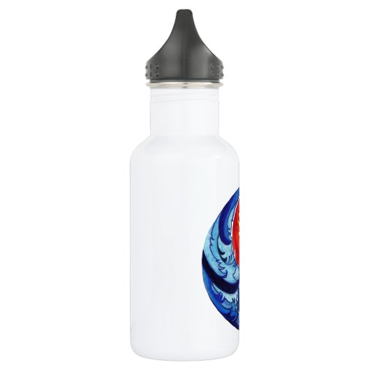 Fire en Ice Yin-Yang Waterfles (Links)