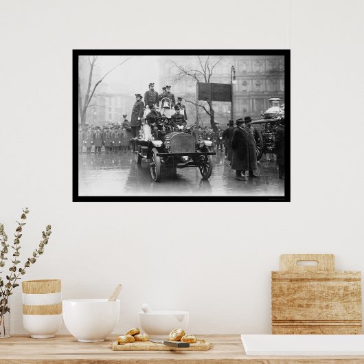 Fire Engine 91 in New York City 1913 Poster (Keuken)