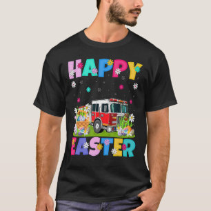 Fire Engine Happy Easter Fire Engine Paasunda T-shirt