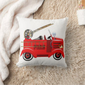 Fire Engine "voeg je eigen naam toe" Kussen (Deken)