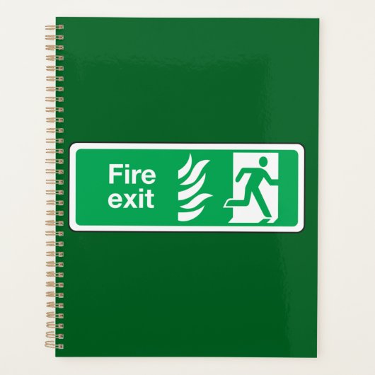 Fire Exit Safety Sign Emergency Evacuation (Devant)