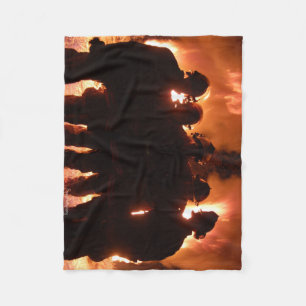 Fire Family Fleece Deken