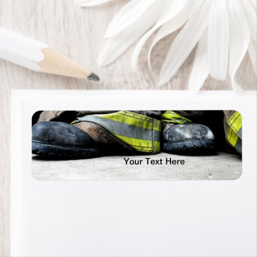 Fire Fighter Boots Label (Insitu)