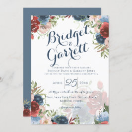 Fire Fighter Designer Tekst en Monogram Uitnodigin Kaart