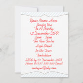 Fire-Fighter Fire Engine thema Kinder Partij Kaart (Achterkant)