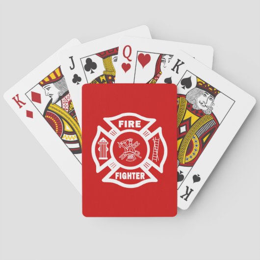 Fire Fighter Maltese Speelkaarten (Achterkant)