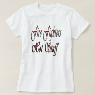 Fire Fighters Hot Stuff Logo, Dames White T-shirt