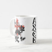 🔥Fire Fist Anime Coffee Mug – Flame Pirate☕ (Devant gauche)