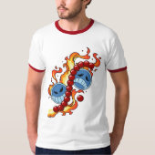 Fire Fist Pirate T-Shirt – Flame Anime Streetwear (Devant)